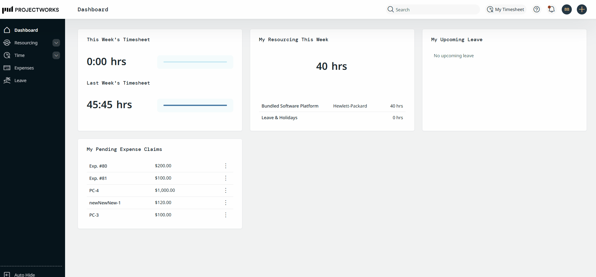 Add events to time entries