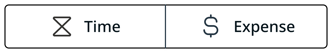 Budget Type Segmented Button