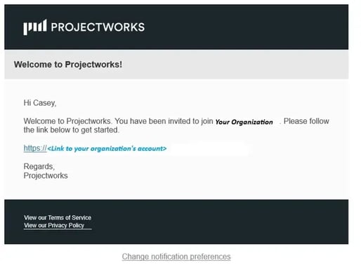 welcome email example